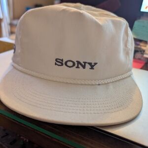 SONY Osterman White Baseball Cap -NEW